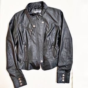 Paper Denim and Cloth Vegan Leather Moto Jacket